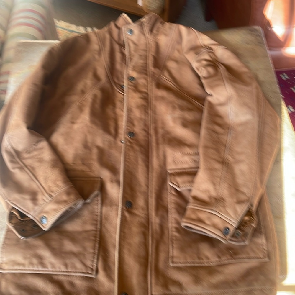 Vintagee Devon Harris Heavy Leather coat.